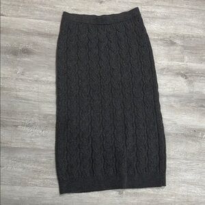 Haven Well Within Organic Cotton-Blend Sweater Skirt – Grey